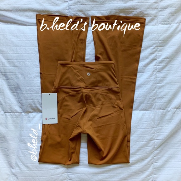 lululemon Groove Super HR Flared Pant Nulu Butternut Brown Size 2 New NWT - Picture 16 of 16